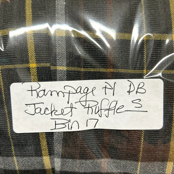RAMPAGE Double Breasted Gray Plaid Jacket Women's Small Punk Grunge Preppy - Picture 16 of 16